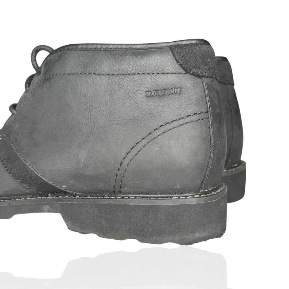 Dunham RevDash Leather Chukka Boots Black 15 D Lace Up Waterproof‎ Shoes